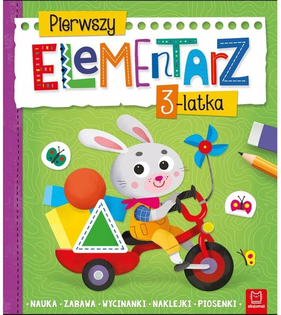 Pierwszy Elementarz 3-latka Nauka Zabawa Wycinanki A. Bator 3+ Aksjomat