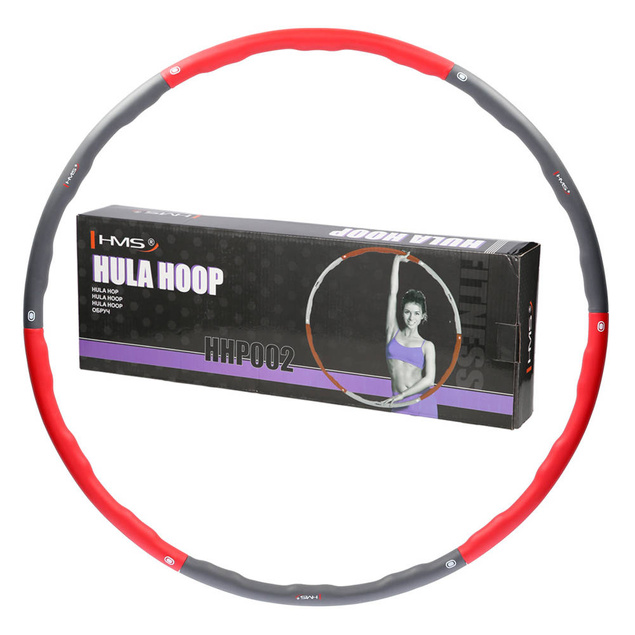 HHP002 RED-GREY HULA HOP 1,2KG 100CM HMS