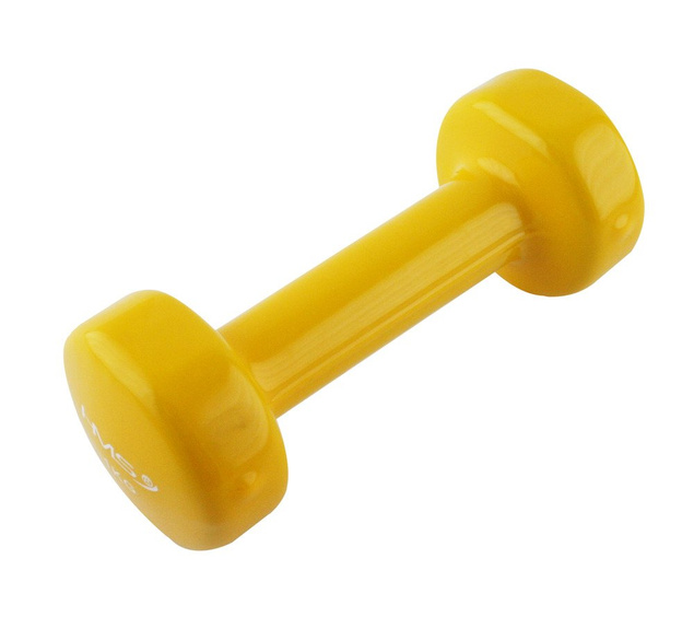 Hantle ciężarek żeliwny pokryty winylem 1x1 kg HMS