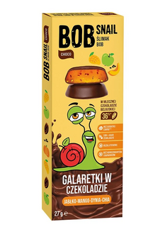 BOB SNAIL Jellies Galaretka Jabłko Mango Dynia Chia 27g Bez Cukru Z Agarem