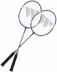 Zestaw Do Gry W Badmintona 2 Rakietki + Siatka + 3 Lotki WISH ALUMTEC 4466