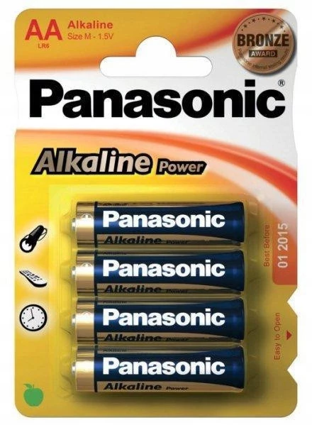 Baterie Bateria PANASONIC AA Alkaline Power (R6) ALKAICZNA - 4szt