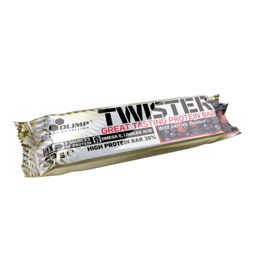 Olimp Baton Twister 50g - CZERWONA PORZECZKA