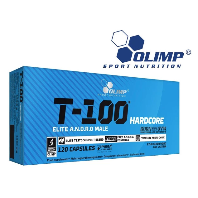 OLIMP T-100 HARDCORE 120kaps TESTOSTERON LIBIDO