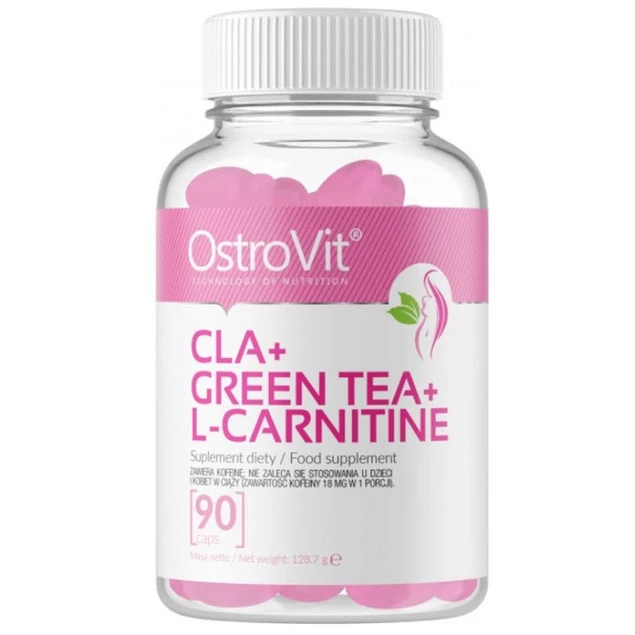L-CARNITINE + GREEN TEA + CLA 90 softgel OstroVit