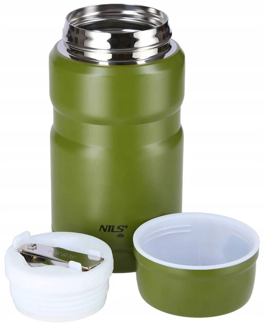 Termos Obiadowy Na Żywność Napój Stal Miseczka Z Łyżką Lunchbox 750ml Nils
