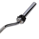 GOL320 GRYF OLIMPIJSKI ŁAMANY 220 CM Z ZACISKAMI LOCK JAW BLACK
