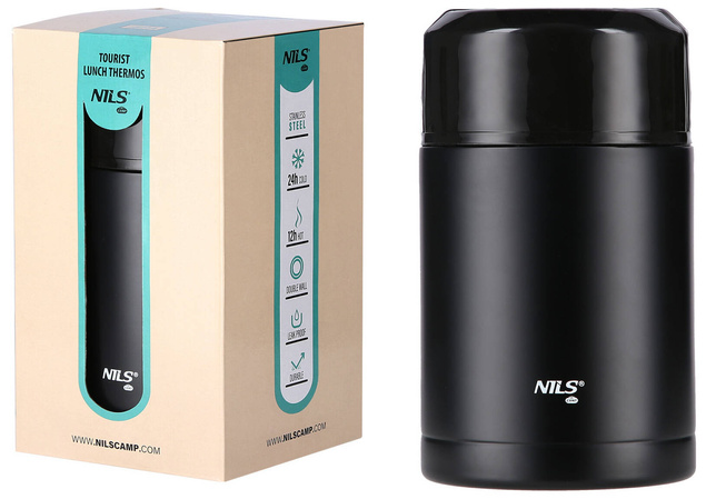 Termos Obiadowy Na Żywność Napój Stal Miseczka Lunchbox 1000ml Nils