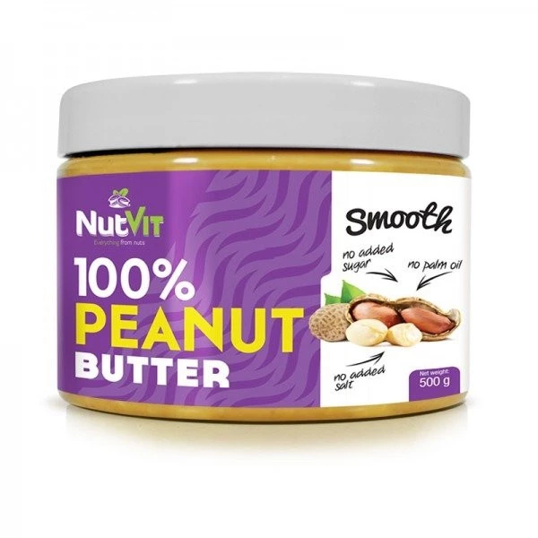NutVit 100% PEANUT BUTTER 500g Smooth OstroVit