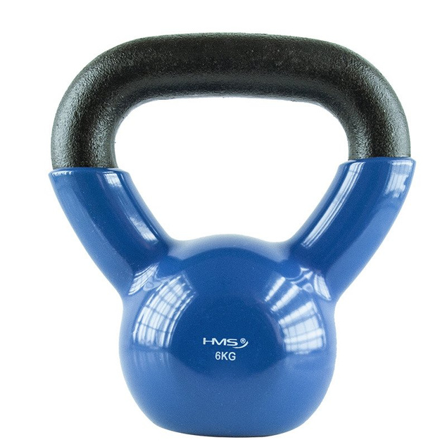 KETTLEBELL ŻELIWNY POKRYTY WINYLEM HMS KNV 6 KG