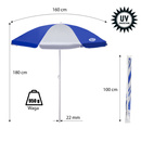 NC7813 PARASOL PLAŻOWY 180 CM NILS CAMP