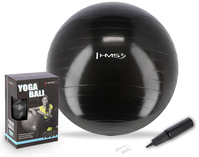 Piłka Gimnastyczna Do Ćwiczeń 55cm Antypoślizgowa Do Jogi Fitness HMS