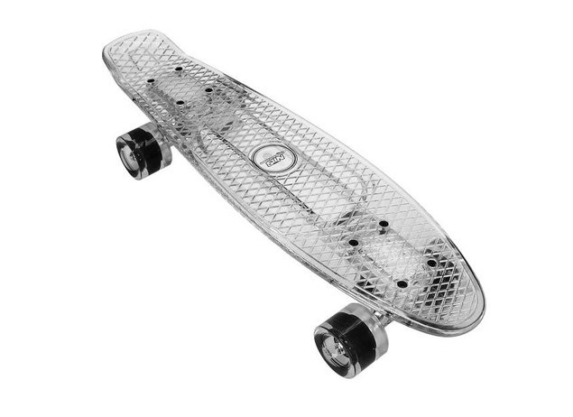 Nils FISZKA Deskorolka Pennyboard | led transparent