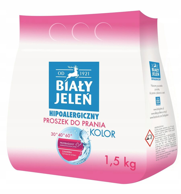 BIAŁY JELEŃ Proszek Do Prania KOLOR 1,5kg