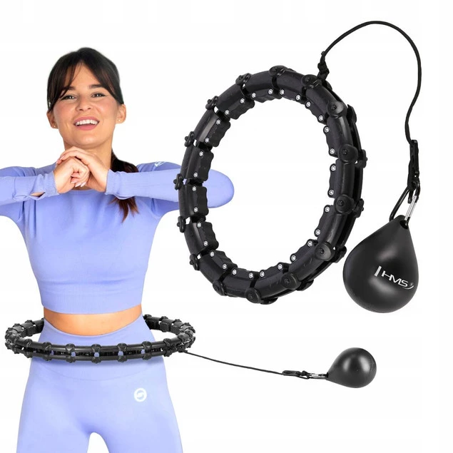 Hula Hop Odchudzające Z Obciążnikiem i Wypustkami Fitness HMS HHW02