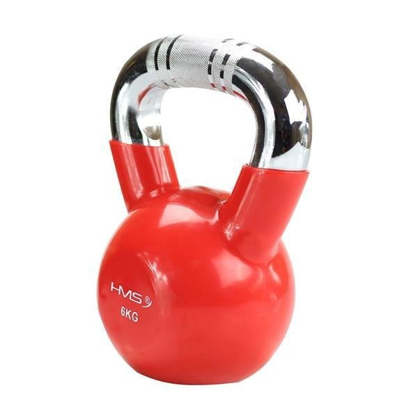 ŻELIWNY KETTLEBELL Uchwyt CHROM Radełkowany 6 KG | KTC06