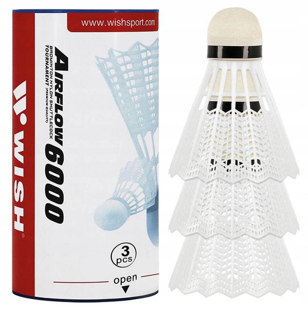 Lotki Do Badmintona Nylonowe 3 szt. Zestaw Lotek WISH S-330