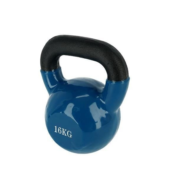 KNL 16 KG BLUE KETTLEBELL ŻELIWNY POKRYTY WINYLEM