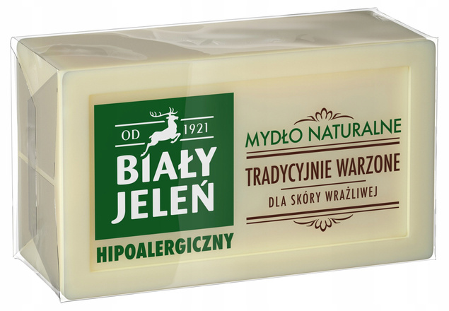 6x BIAŁY JELEŃ Mydło Naturalne Hipoalergiczne Wrażliwa Skóra 6x150g