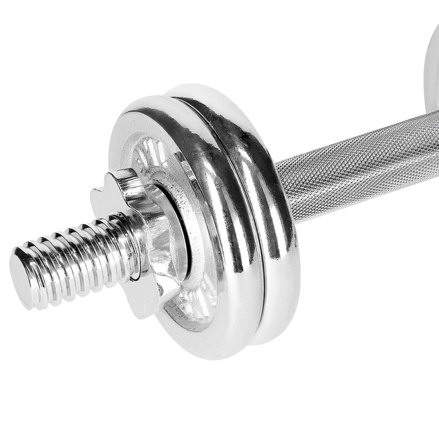 STC-15 SZTANGIELKI W WALIZCE 15 KG CHROME HMS