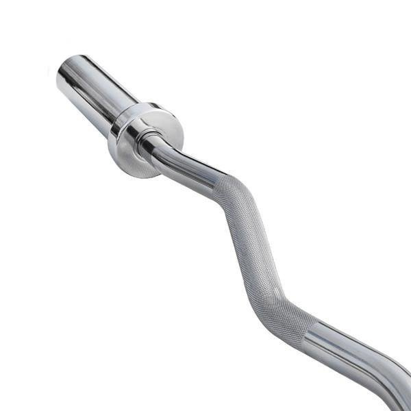 Gryf olimpijski łamany 120 cm + zaciski GOL160 HMS
