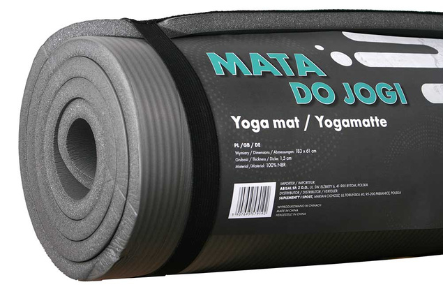 Mata do yogi 1,5 cm (szara)
