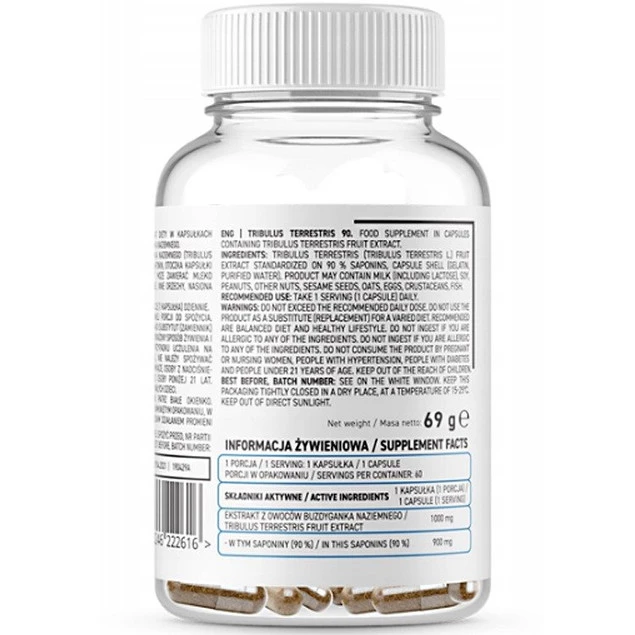Tribulus Terrestris 90 60 tabs OstroVit