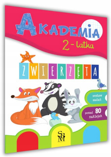 Akademia 2-Latka ZWIERZĘTA Zadania Logiczne Myślenie Przedszkole 2+ SBM