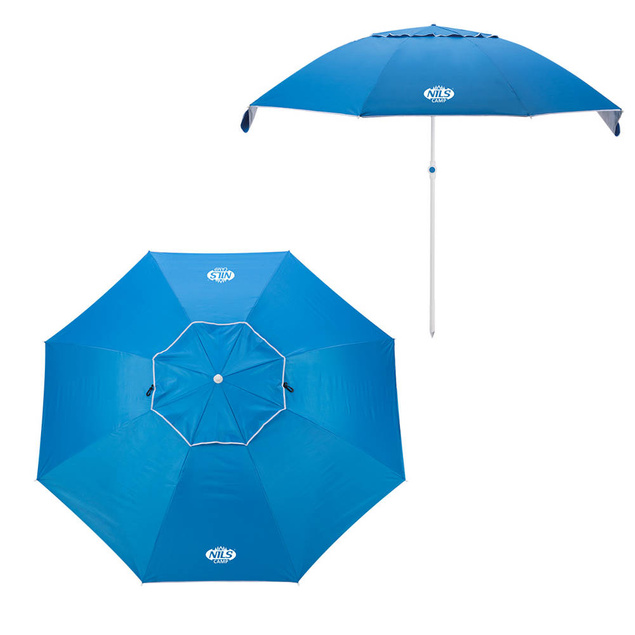 NC7822 PARASOL PLAŻOWY XL 220 CM NILS CAMP - OUTLET