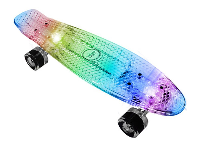 Nils FISZKA Deskorolka Pennyboard | led transparent