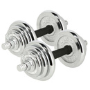 STC21 SZTANGIELKI/SZTANGA W WALIZCE CHROM 2x10KG HMS