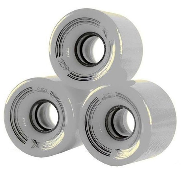 KBM-5432 CLEAR 60x45 MM (4 szt.) KÓŁKA KAUCZUKOWE DO PENNYBOARD NILS EXTREME