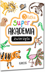 Super Akademia 3-Latka Zwierzęta Zadania Zagadki Naklejki Greg