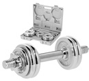 STC-15 SZTANGIELKI W WALIZCE 15 KG CHROME HMS