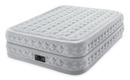 Duże łóżko dmuchane ekstra miękki welur wbudowana pompka 152x203x51cm w pudelku 220-240V 64464 INTEX