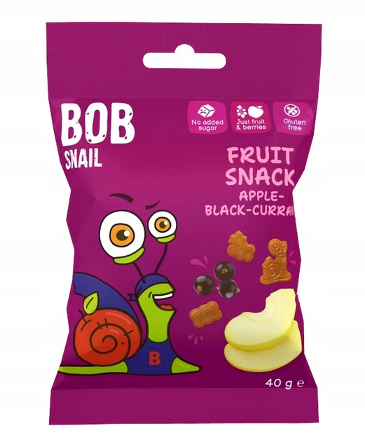 BOB SNAIL Żelki Owocowe MIX SMAKÓW Bez Dodatku Cukru 280g