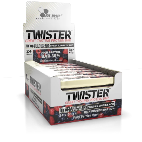 Olimp Baton Twister 50g - CZERWONA PORZECZKA