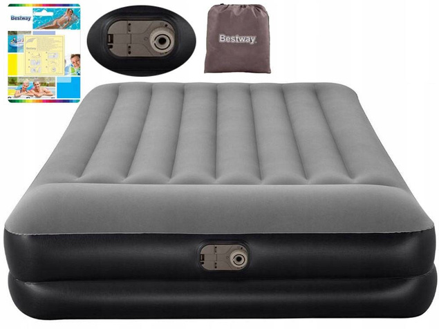 Materac dmuchany dwuosobowy welurowy 67403 Bestway