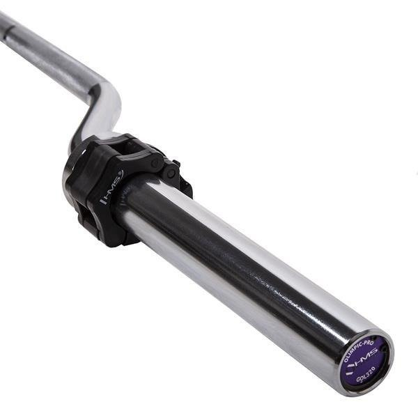 GOL320 GRYF OLIMPIJSKI ŁAMANY 220 CM Z ZACISKAMI LOCK JAW BLACK