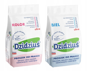 DZIDZIUŚ Proszek Do Prania DO PRANIA KOLORÓW i BIELI 1,5kg x2