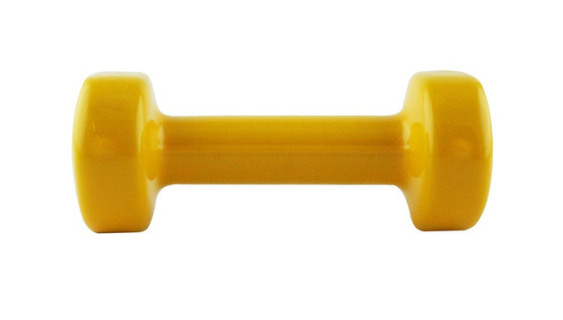 Hantle ciężarek żeliwny pokryty winylem 1x1 kg HMS