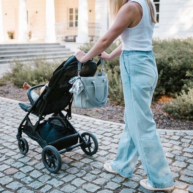 BABYONO Torba Dla Mamy SPACEROWA Organizer DO WÓZKA Carmen SZARA 1571/03