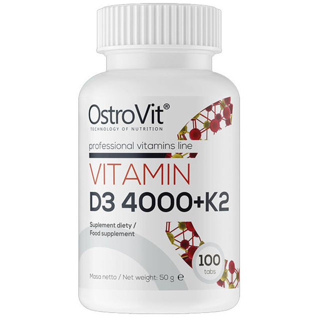 Vitamin D3 4000 + K2 100 tabs OstroVit