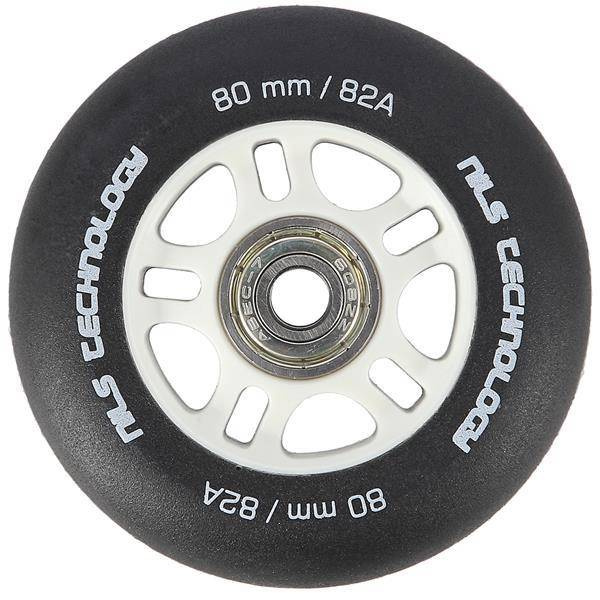 PU 80x24 82A CZARNE MATOWE (4 szt.) + ABEC-9  (8 szt.) ZESTAW NILS EXTREME