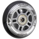 PU 76x24 82A CZARNE N (4 szt.) + ABEC-9 (8 szt.) ZESTAW NILS EXTREME