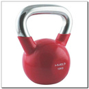 KETTLEBELL Z CHROMOWANĄ RĄCZKĄ CZERWONY 10 KG HMS