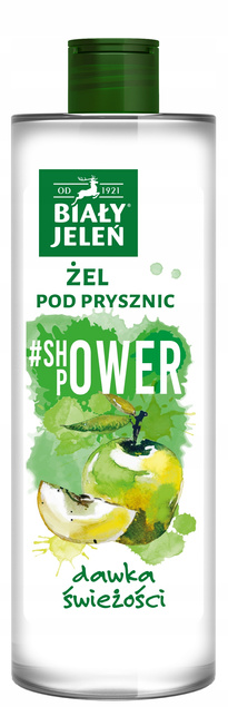 3x Żel Pod Prysznic BIAŁY JELEŃ Jabłko Shower Power 400 ml SKÓRA WRAŻLIWA