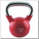 KETTLEBELL Z CHROMOWANĄ RĄCZKĄ CZERWONY 10 KG HMS