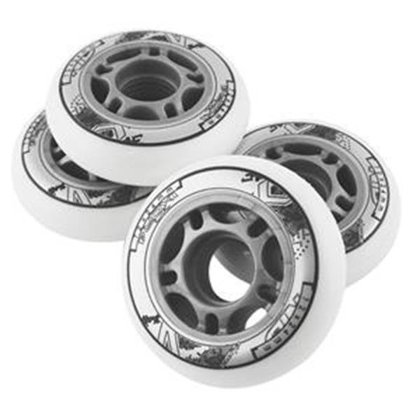 PU 84x24 82A PRZEZROCZYSTE (4 szt.) + ABEC-7 CHROME (8 szt.) ZESTAW NILS EXTREME