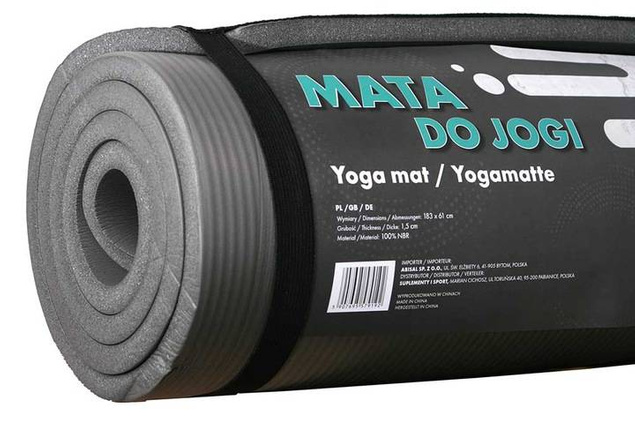 Mata do yogi 1,5 cm (szara)
